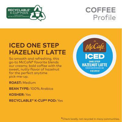 Keurig Coffee ICED Hazelnut Latte - Image 4