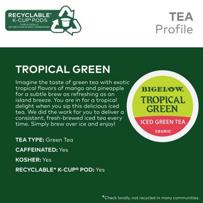 Keurig Tea and Beverages Tropical Iced Green Tea - Image 6